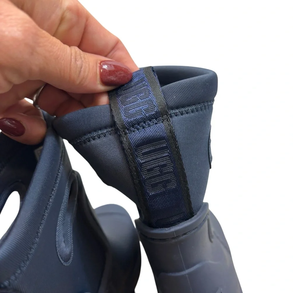 Ugg Toddler Navy Blue Droplet‎ Mini Rain Boots Size 7
